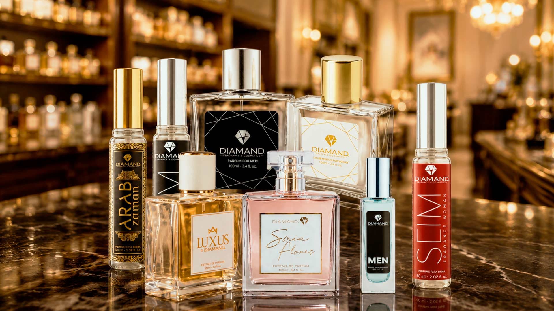 Línea de perfumes DIAMAND